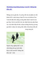 Marketing trong khủng hoảng: Cam kết 