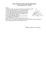 Giải câu 4c tuyển sinh Hải Dương