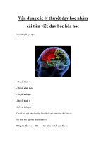 Vận dụng các lý thuyết dạy học nhằm cải tiến việc dạy học hóa học potx