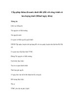 Cấp phép thăm dò nước dưới đất (đối với công trình có lưu lượng dưới 200m3/ngày đêm) pptx