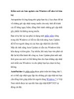 Kiểm soát các bản update của Windows dễ như trở bàn tay ppt