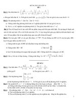 Mot so de thi thu  tuyen sinh + dap an