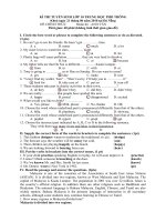 2 đề anh có ĐA thi vào 10 ĐN- HCM