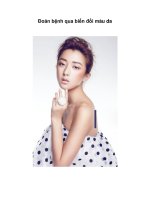 Đoán bệnh qua biến đổi màu da pot