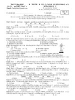 Đề thi thử đại học môn Hoá - THPT Vân Cốc pdf