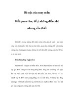 Bí mật của may mắn - Phần 8 docx