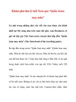 Khám phá tâm lý tuổi Teen qua “Quần Jeans may mắn” pps