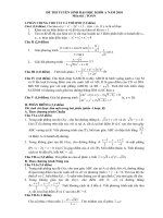 Đề và đáp án Môn Toán ĐH 2010