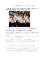 Kế hoạch thời gian năm học 2010-2011