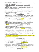 tổng hợp các dang bài trong đề thi đại học