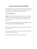 2 công cụ hữu ích để tùy biến file PDF pdf