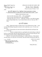 QĐ thành lập hội đồng coi chấm thi