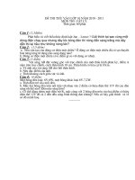 ĐỀ THI VÀO 10 MÔN LÝ