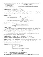 Đề&Đáp án thi thử ĐH khối B