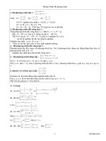 cac phuong trinh he phuong trinh dai so LTDH