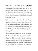 Những phần mềm Portable nên có trong USB (IV) doc