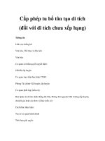 Cấp phép tu bổ tôn tạo di tích (đối với di tích chưa xếp hạng) pdf