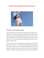 Những câu hỏi thường gặp về ánh nắng và thai kỳ docx