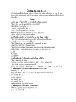 Ôn tập hè (toán+tiếng Việt) lớp 4 lên lớp 5.