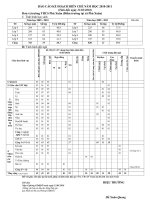 BÁO CÁO KẾ HOẠCH BIÊN CHẾ NĂM HỌC 2010 PHU XUAN