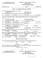 de kiem tra 1 tiet chuong 2 hoa 11