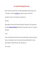 12 cách để sống lâu hơn docx