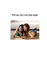 Nói sao cho con chịu nghe pptx
