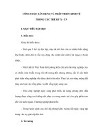 CÔNG CUỘC XÂY DỰNG VÀ PHÁT TRIỂN KINH TẾ TRONG CÁC THẾ KỶ X - XV doc