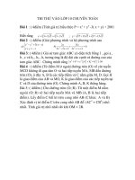 Thi vao lớp 10 chuyen toán