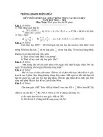 Đề thi và đáp án tuyển sinh lớp 6 Cao Xuân Huy năm học 2010-2011 Môn Toán
