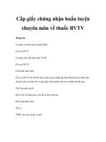 Cấp giấy chứng nhận huấn luyện chuyên môn về thuốc BVTV pdf