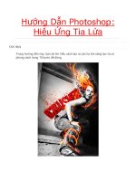 Hướng Dẫn Photoshop: Hiệu Ứng Tia Lửa ppsx