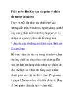 Phần mềm HotKey tạo và quản lý phím tắt trong Windows pptx