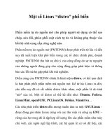 Một số Linux “distro” phổ biến doc