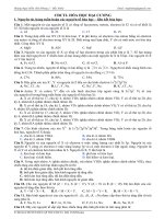 Chuyên đề CT2: Hóa đại cương - Bài tập