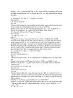 Đề thi thử môn hóa học ppt