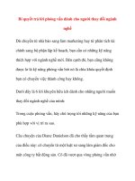 Bí quyết trả lời phỏng vấn dành cho người thay đổi ngành nghề doc