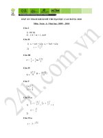 Đáp án Môn Toán ĐH năm 2010