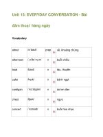 Unit 15: EVERYDAY CONVERSATION - Bài đàm thoại hàng pptx
