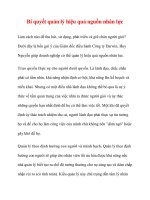 Bí quyết quản lý hiệu quả nguồn nhân lực potx