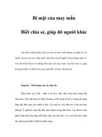 Bí mật của may mắn - Phần 10 ppsx