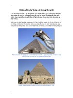 NHỮNG KIM TỰ THÁP NỔI TIẾNG TG