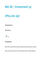 Bài 26 - Consonant /g/ pdf