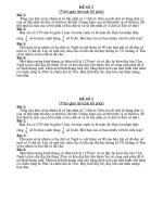 Đề 2 + ĐA KT học hè toán 5