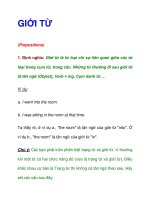 GIỚI TỪ (Prepositions) ppt