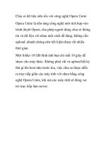 Chia sẻ dữ liệu siêu tốc với công nghệ Opera Unite pptx