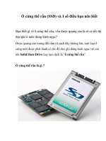 Ổ cứng thể rắn (SSD) và 1 số điều bạn nên biết potx