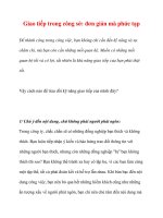 Giao tiếp trong công sở: đơn giản mà phức tạp pdf