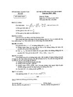 Đề thi vào lớp 10 Hà Nội (2010-2011)