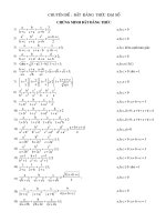 Chuyen de BDT on thi DH